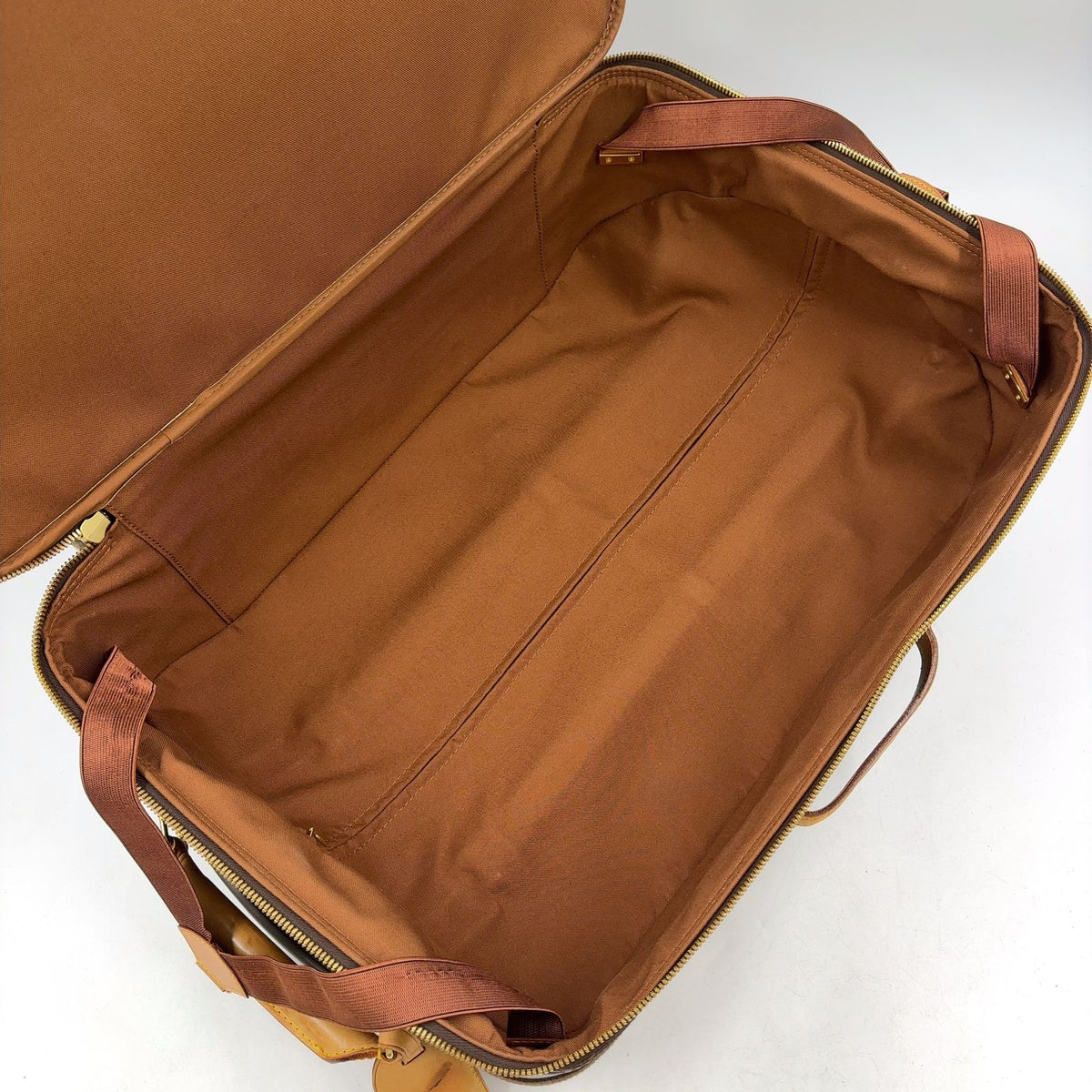 Louis Vuitton Pegase 55 Travel Bag Leather Brown Light Gold — view 3