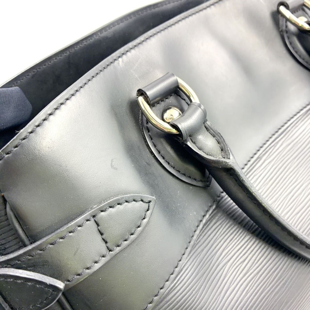 Louis Vuitton Passy PM Epi Noir Leather Black Handbag Silver — view 7