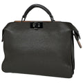 Fendi Handbag Peekaboo ISeeU 2-Way Leather Brown