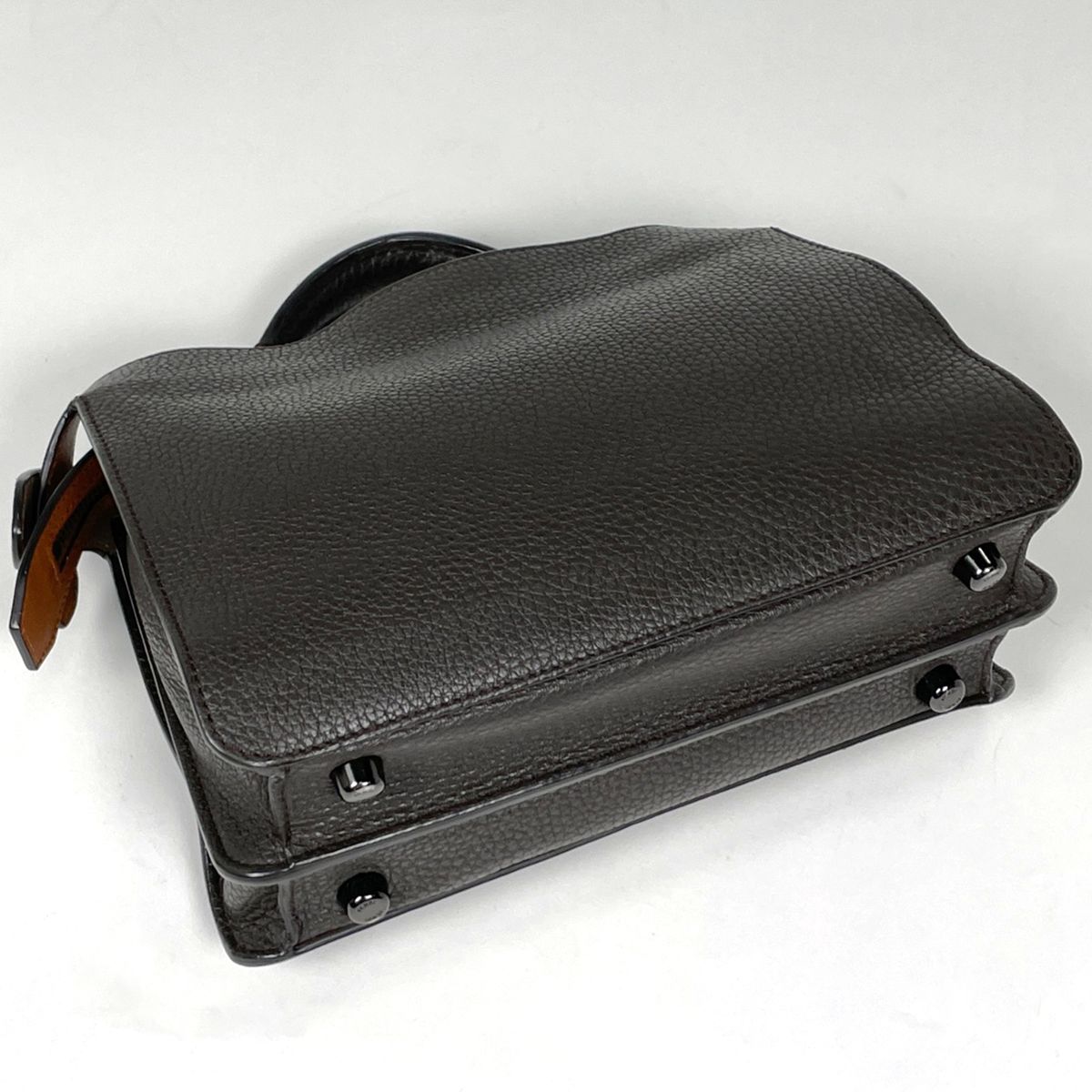 Fendi Handbag Peekaboo ISeeU 2-Way Leather Brown — view 2