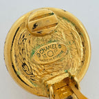 Chanel Earrings CC Logo Swing Faux Pearl Gold — view 6