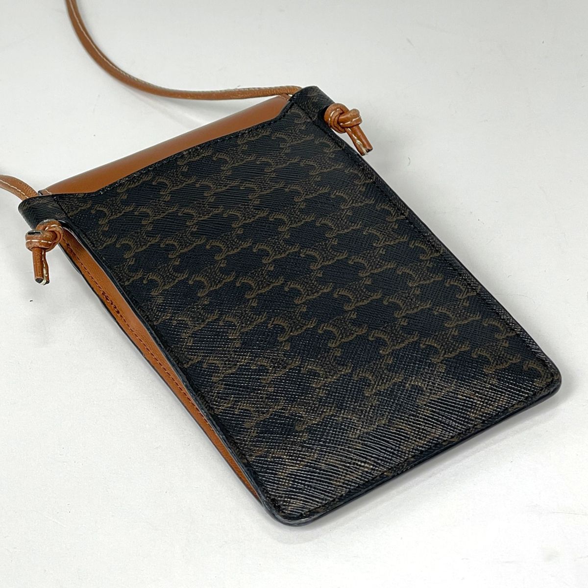 Celine Shoulder Bag Macadam Brown — view 2