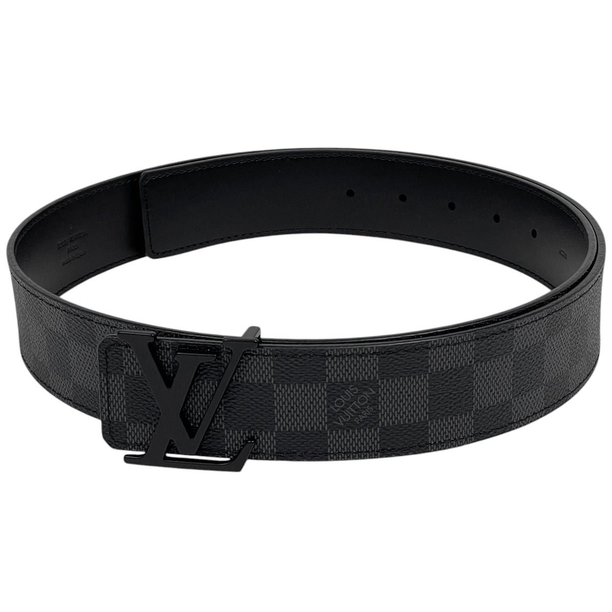 Louis Vuitton Ceinture LV Initial Belt Damier Graphite Black