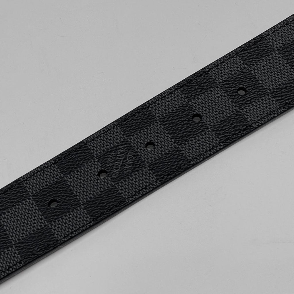 Louis Vuitton Ceinture LV Initial Belt Damier Graphite Black — view 3