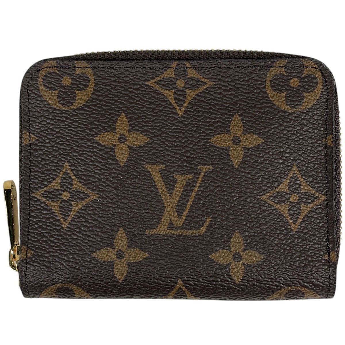 Louis Vuitton Zippy Coin Purse Round Zip Monogram Brown