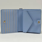 Louis Vuitton Pocket Wallet LV Charm Bifold Monogram Brown Blue Iris — view 6