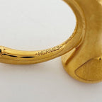 Hermes Earrings Colash Leather Gold Pink — view 4