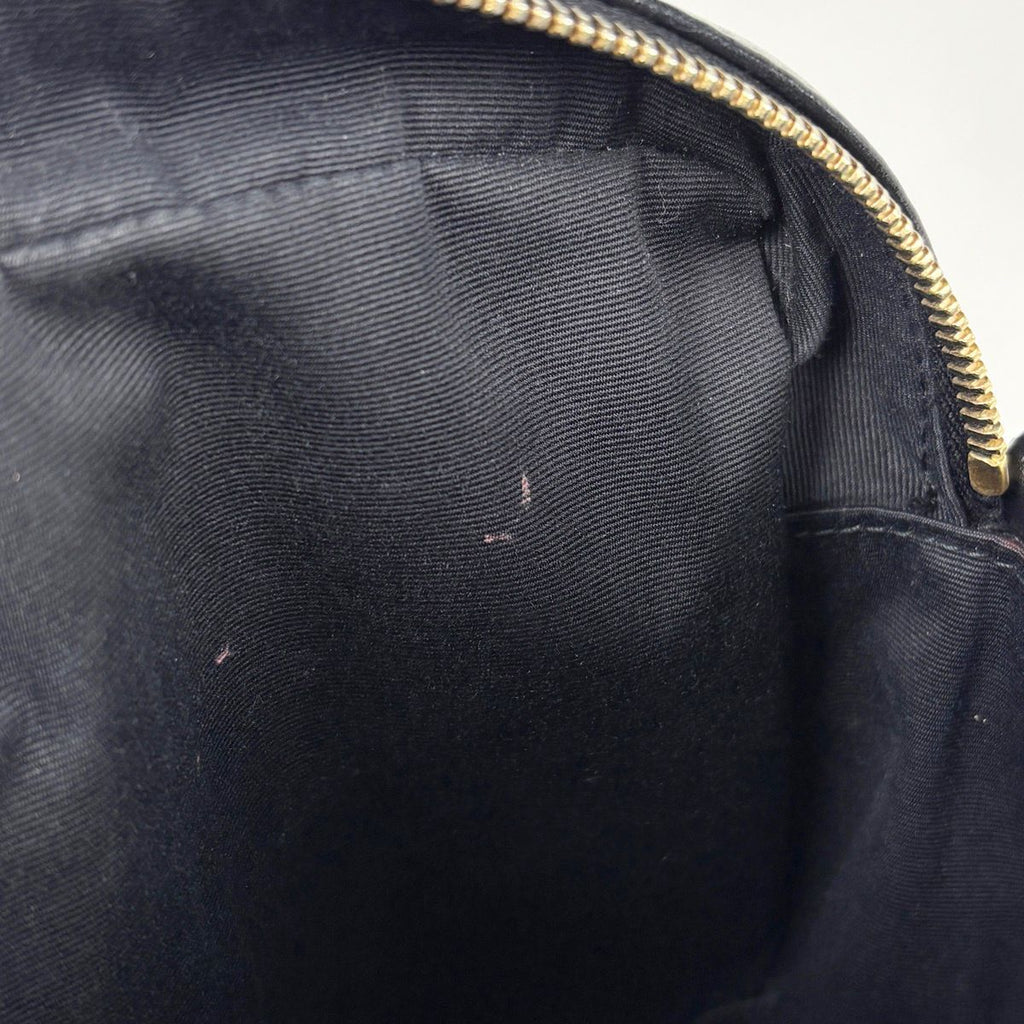 Saint Laurent Shoulder Bag Lou Fringe Leather Black — view 8