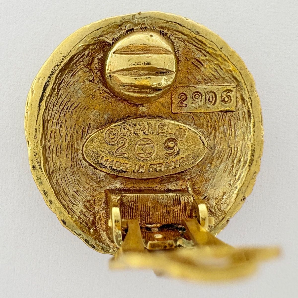 Chanel Earrings CC Logo Gold Plated — view 4