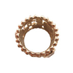Chanel Ring Wide CC Logo Light Stone 10P Gold Colored — view 2