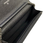 Chanel Wallet Quilted Black Chain Leather Shoulder Bag — view 4