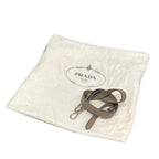 Prada Tote Bag Gray Beige Leather — view 8