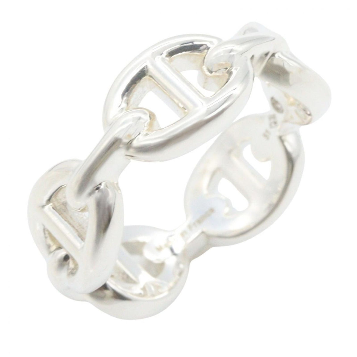 Hermes Ring Chaine D'ancre PM 925 Sterling Silver