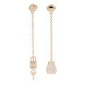 Hermes Earrings Kelly Clochette Diamond 00 18k Pink Gold