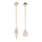 Hermes Earrings Kelly Clochette Diamond 00 18k Pink Gold