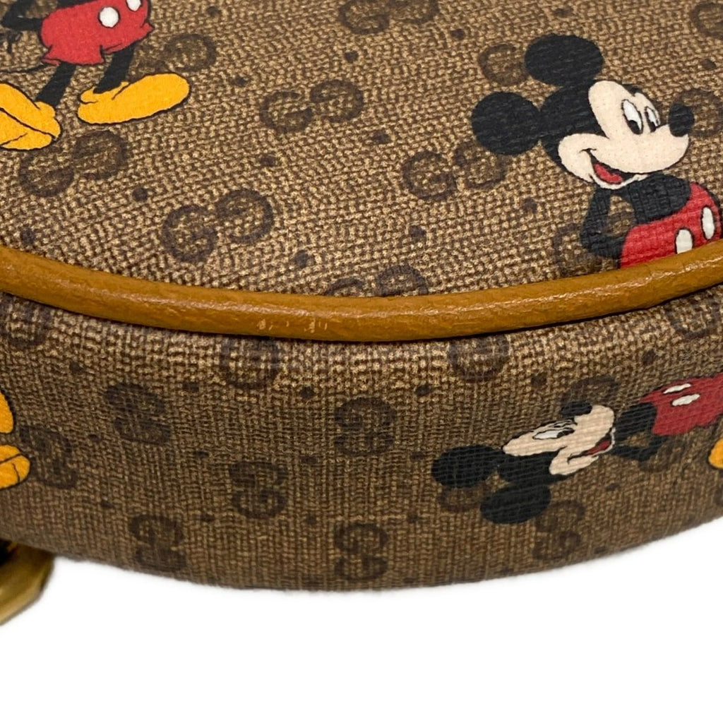 Gucci Backpack Ebony Mini GG Supreme Brown Light Multi Leather — view 6