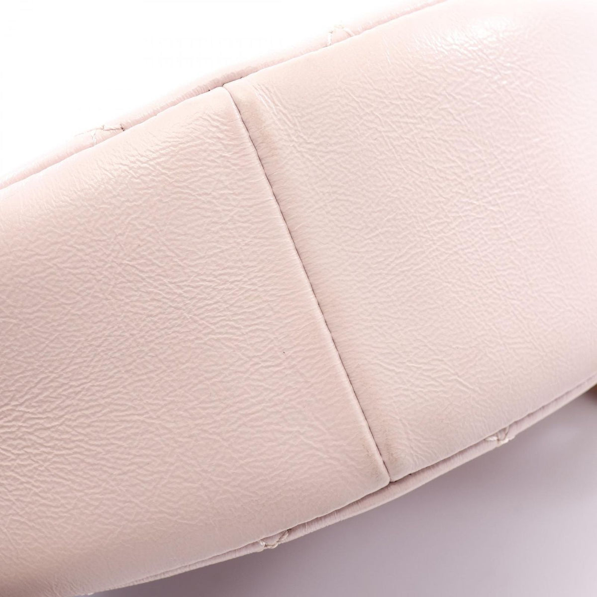 Chanel Shoulder Bag Quilted Round Mini Baby Pink Leather Chain — view 8