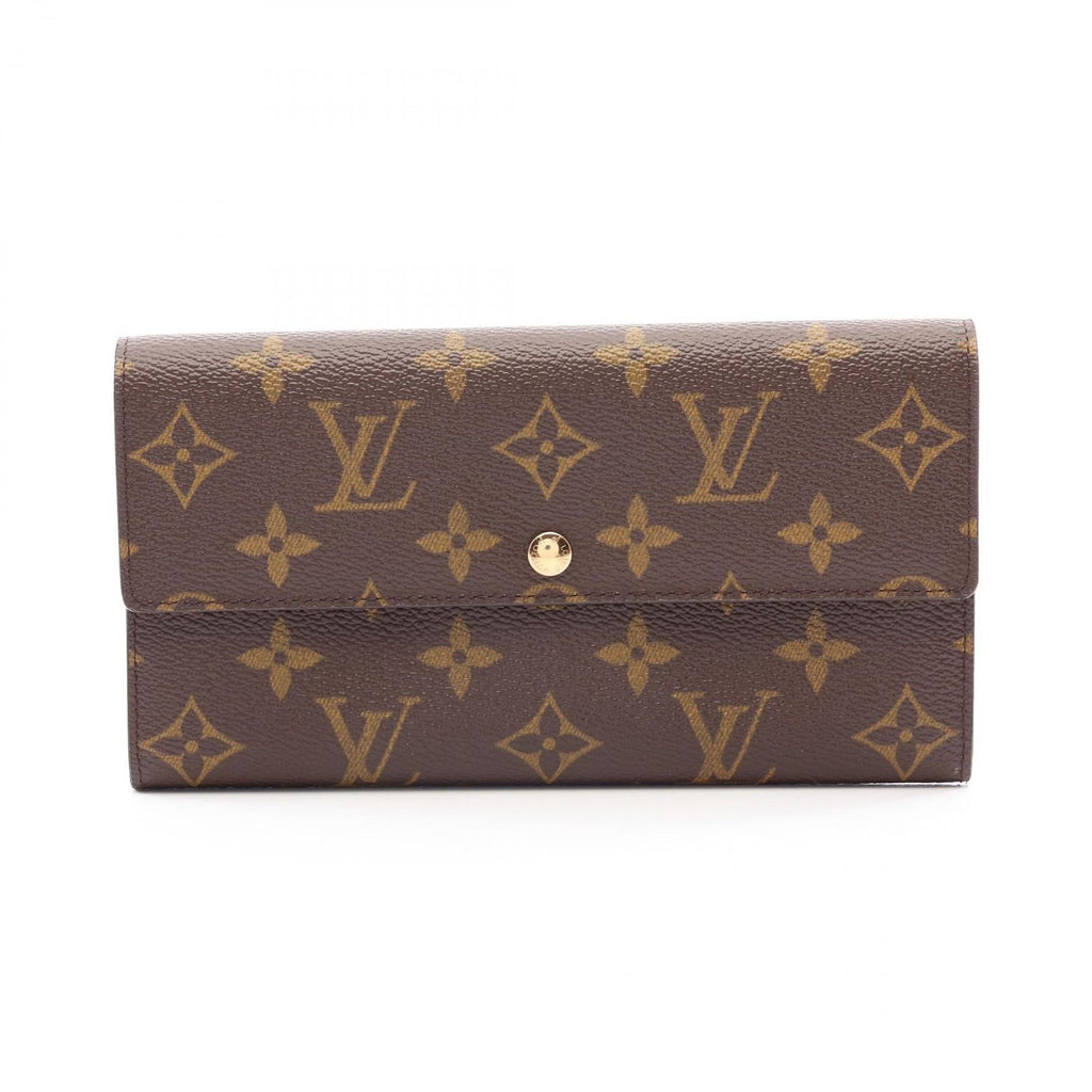 Louis Vuitton Bifold Wallet Pochette Porte Monnaie Credit Monogram Leather