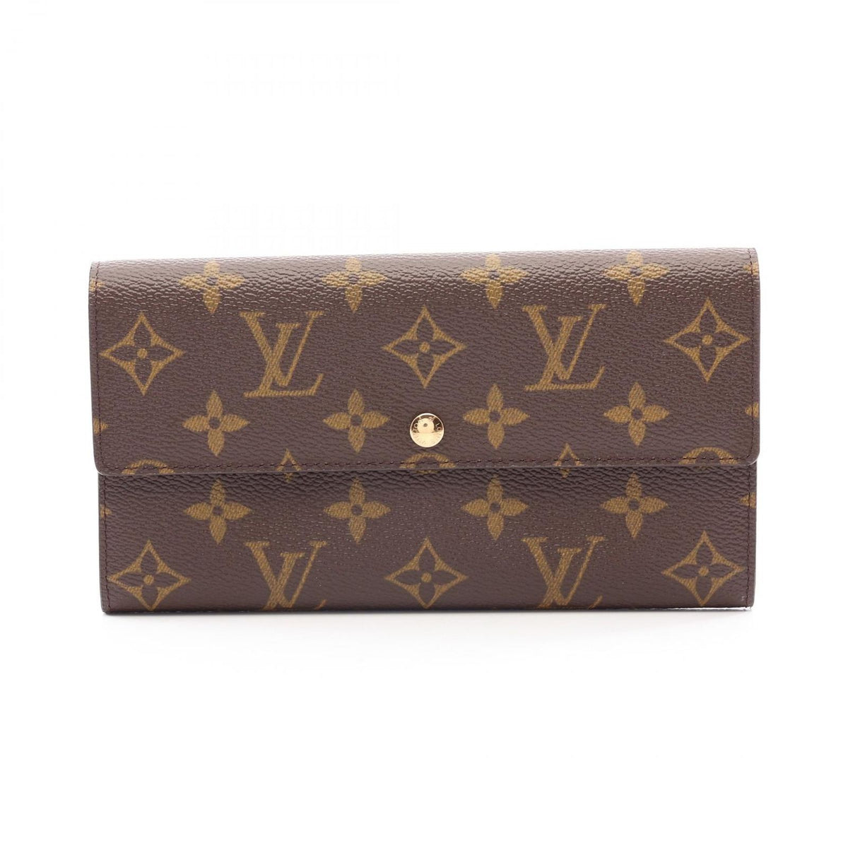 Louis Vuitton Bifold Wallet Pochette Porte Monnaie Credit Monogram Leather