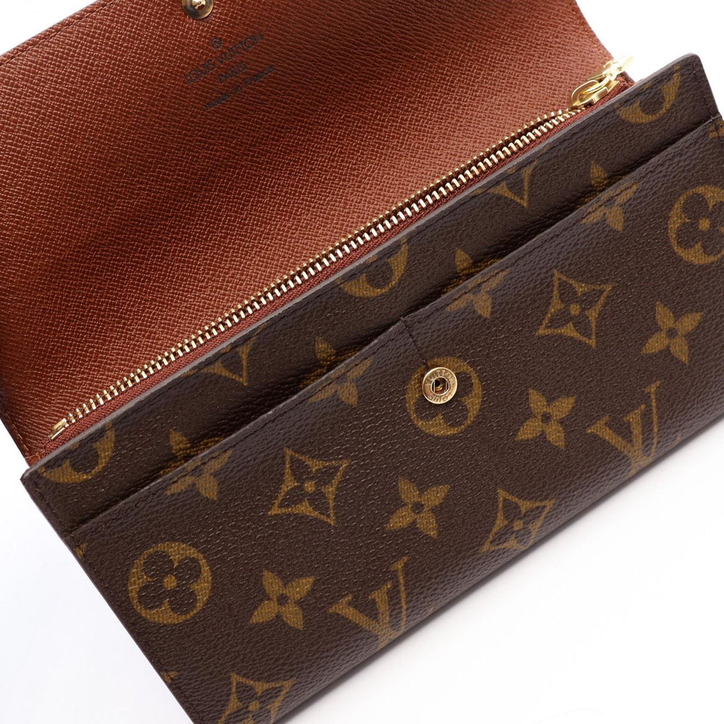Louis Vuitton Bifold Wallet Pochette Porte Monnaie Credit Monogram Leather — view 8