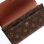 Louis Vuitton Bifold Wallet Pochette Porte Monnaie Credit Monogram Leather — view 8