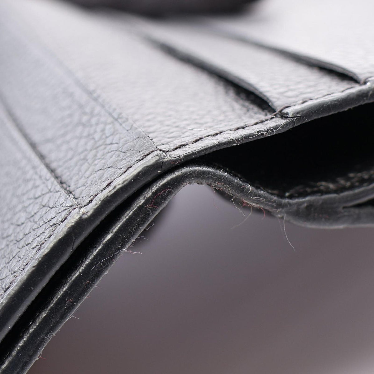 Louis Vuitton Trifold Wallet Portefeuille Zoe Monogram Empreinte Noir Leathere — view 7