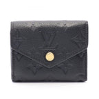 Louis Vuitton Trifold Wallet Portefeuille Zoe Monogram Empreinte Noir Leathere