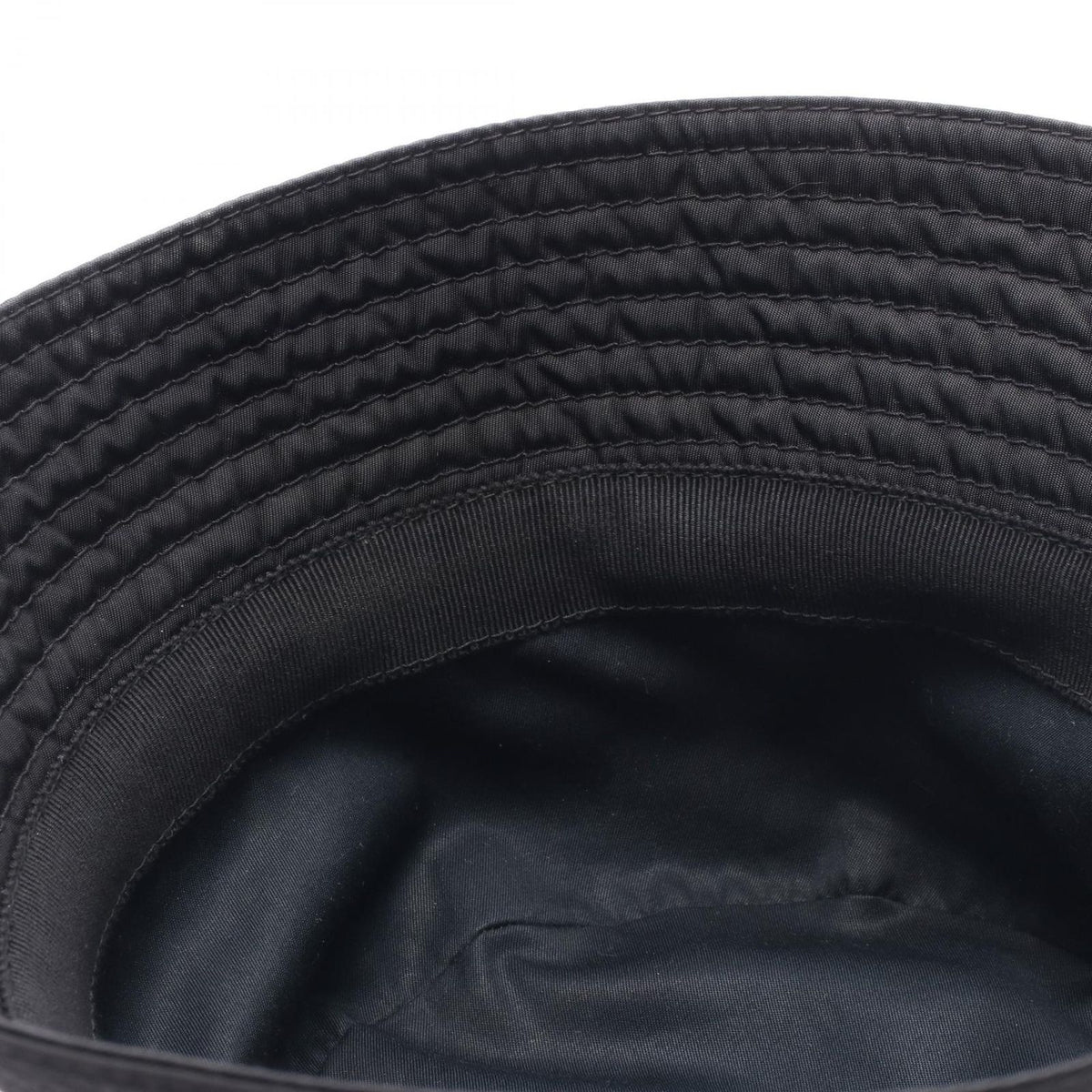 Prada Hat Re-Nylon Triangle Plate Bucket Nylon Hat — view 7