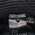 Prada Hat Re-Nylon Triangle Plate Bucket Nylon Hat — view 4