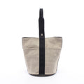 Hermes Handbag Saxo MM Ecru Black