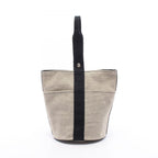 Hermes Handbag Saxo MM Ecru Black
