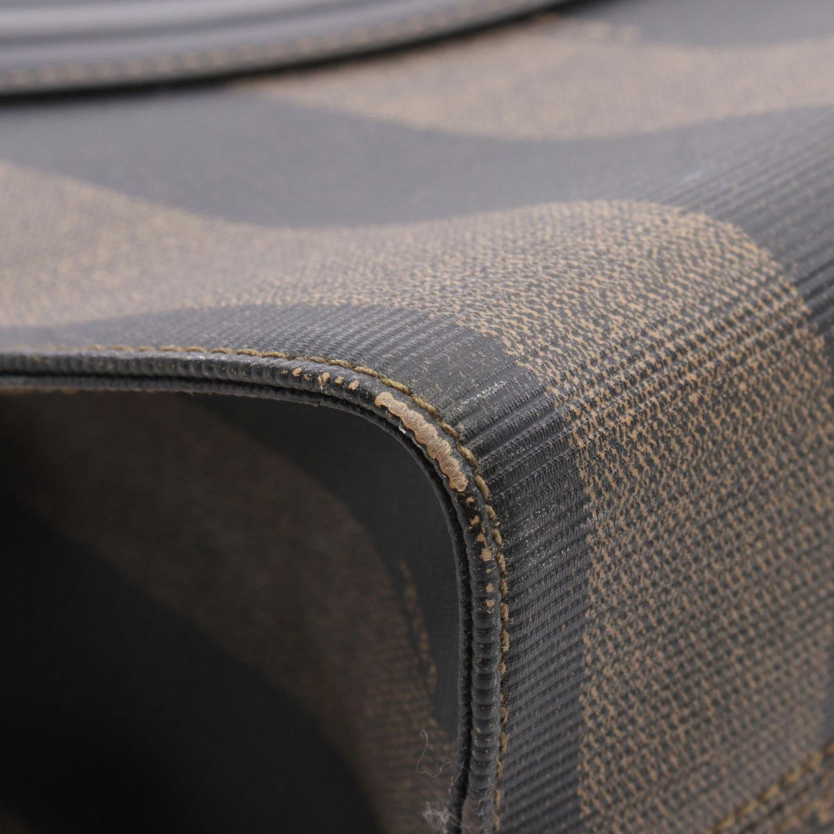 Fendi Tote Bag Pecan Khaki Brown Leather Shoulder — view 6