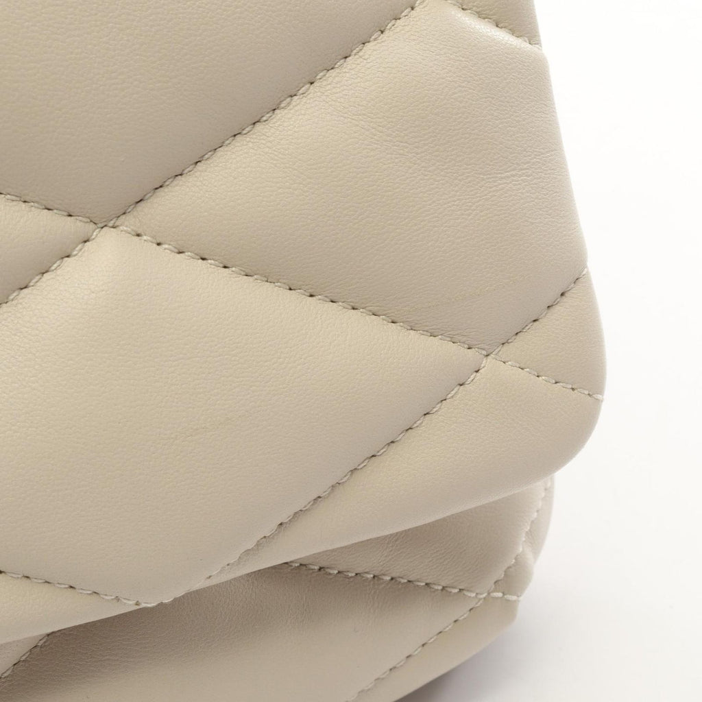 Saint Laurent Paris Shoulder Bag White Leather Le 57 — view 5