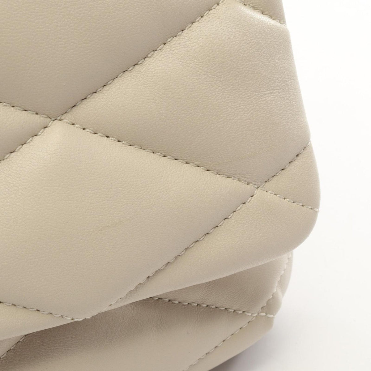 Saint Laurent Paris Shoulder Bag White Leather Le 57 — view 5