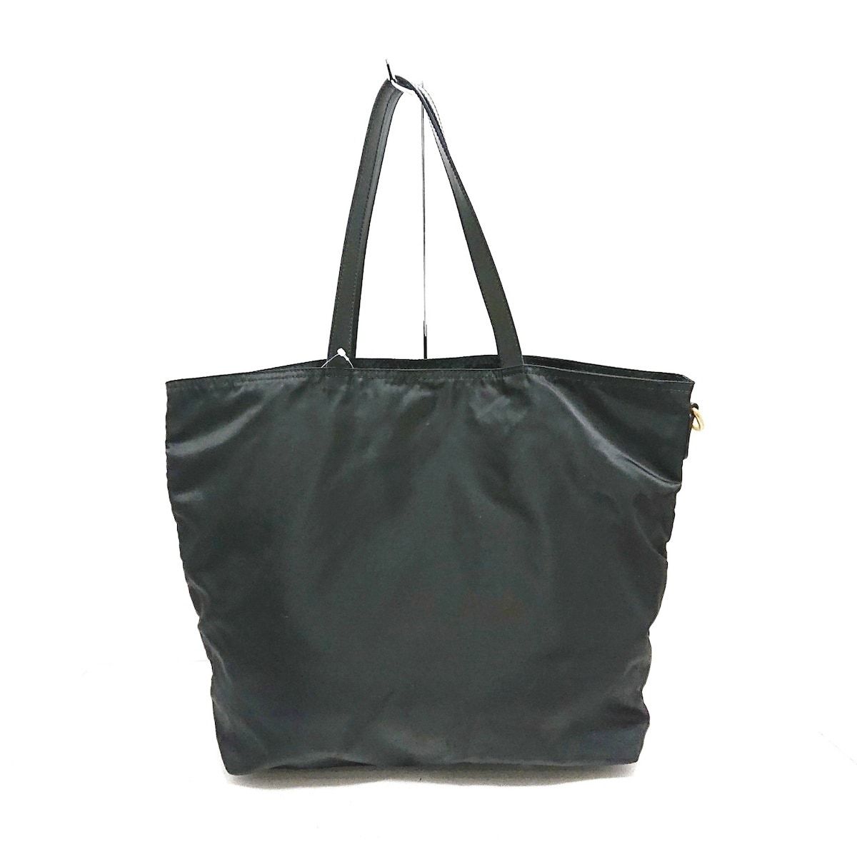 Prada Tote Bag Black Green Multi Leather Tag Bijou Bear — view 3