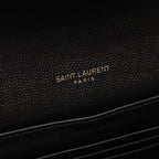 Saint Laurent Paris Shoulder Bag Cassandra Black Leather Chain — view 4