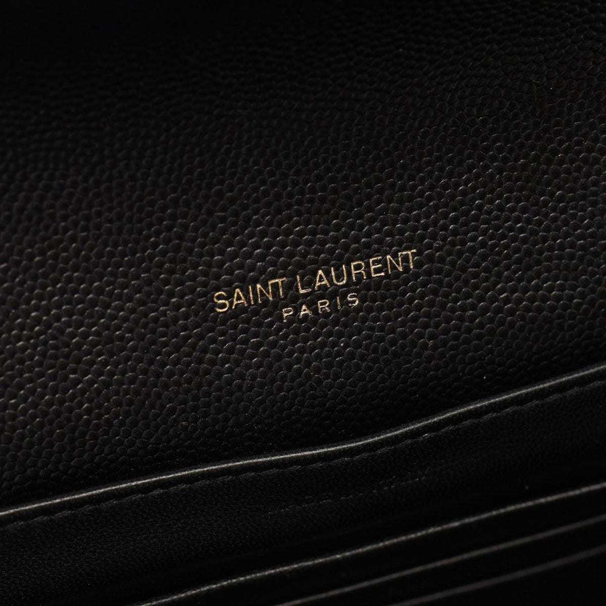 Saint Laurent Paris Shoulder Bag Cassandra Black Leather Chain — view 4