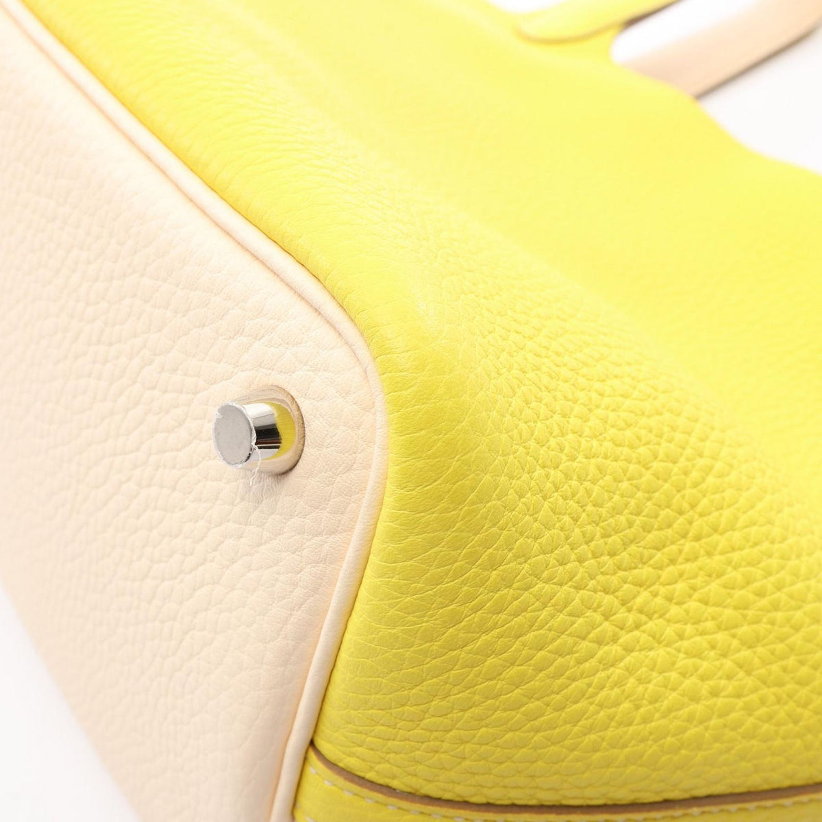 Hermes Handbag Picotin Lock PM Casaque Lime Nata — view 7