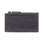 Chanel Coin Purse Quilted Black Leather Fragment Case