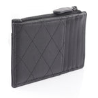 Chanel Coin Purse Quilted Black Leather Fragment Case — view 2