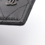 Chanel Coin Purse Quilted Black Leather Fragment Case — view 6