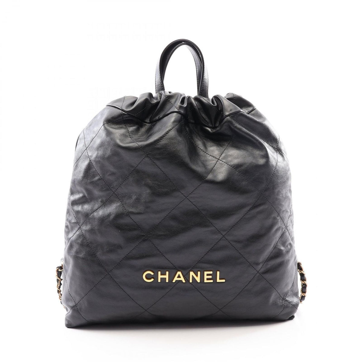 Chanel Backpack Chanel 22 Large Black Leather Chanel 22 Quilted Chain