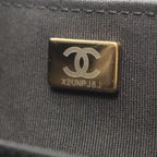 Chanel Shoulder Bag Quilted Top Handle 2-Way Black Lambskin Chain — view 5