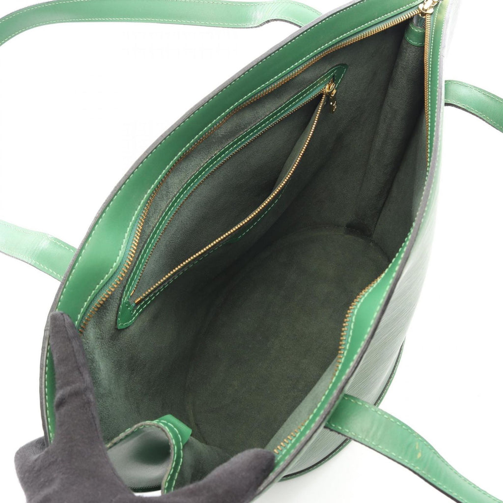 Louis Vuitton Shoulder Bag Saint Jacques Shopping Borneo Green Leather — view 3