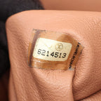 Chanel Boston Bag Quilted Pink Beige Black Caviar Leather — view 5