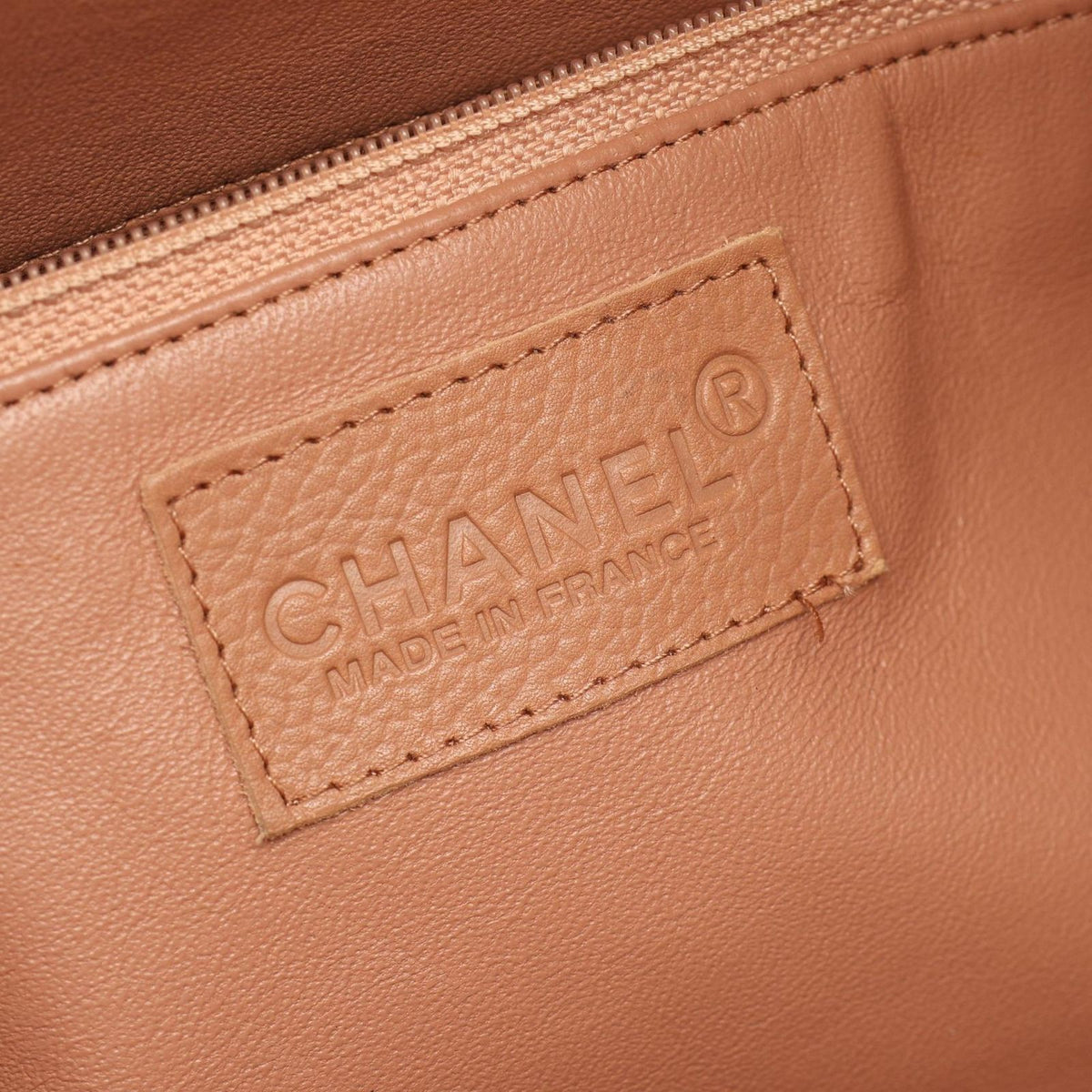 Chanel Boston Bag Quilted Pink Beige Black Caviar Leather — view 4