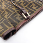 Fendi Tote Bag Zucca Brown Canvas Leather — view 6