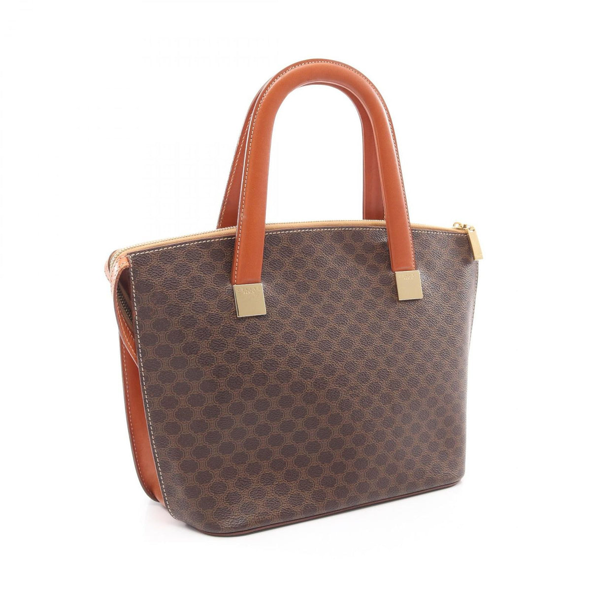 Celine Tote Bag Macadam 2-Way Brown Leather Shoulder — view 2
