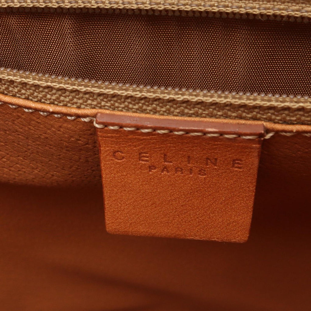 Celine Tote Bag Macadam 2-Way Brown Leather Shoulder — view 4