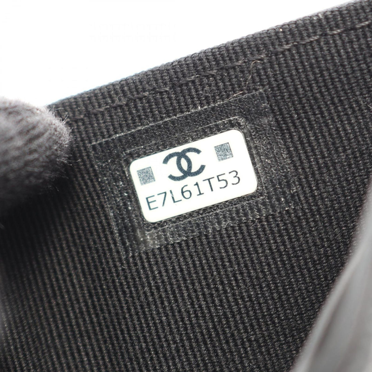 Chanel Trifold Wallet CC Logo Small Flap Black Caviar Leather — view 6